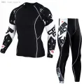 Tracksuit Women Jogging skin care kits Fitness leggings MMA Rashard kit Compression Sportswear Women's suit Winter Thermal. 