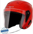 Vega Lark ISI Certified Glossy Open Face Helmet for Men and Women with Long Clear Visor. 