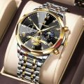 NEW POEDAGAR 996 Luxury Men's Wristwatch Luminous Waterproof Chronograph Watch for Men Stainless Steel Quartz Watches for Mens. 