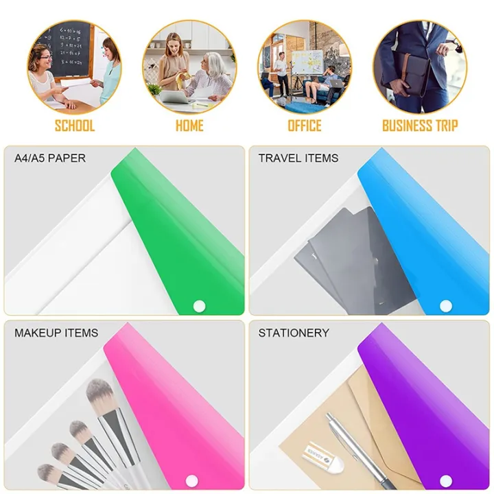 12Pack%20A4%20Plastic%20File%20Folder,Expandable%20A4%20Expandable%20Punched%20Pockets%20for%20A4%20Folders,with%20Snap%20Closure%20and%20Label%20Pocket%20-%20Image%204