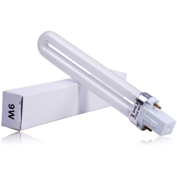 【The Edge of Beauty】Professional Electronic 2pcs 365nm 9W Nail Dryer UV Lamp Light Bulb Art Nail Polish
