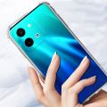 Vivo Y28 4G Soft Thick Air-Bag Silicone Clear Bumper Back Cover Transparent Phone Cases.