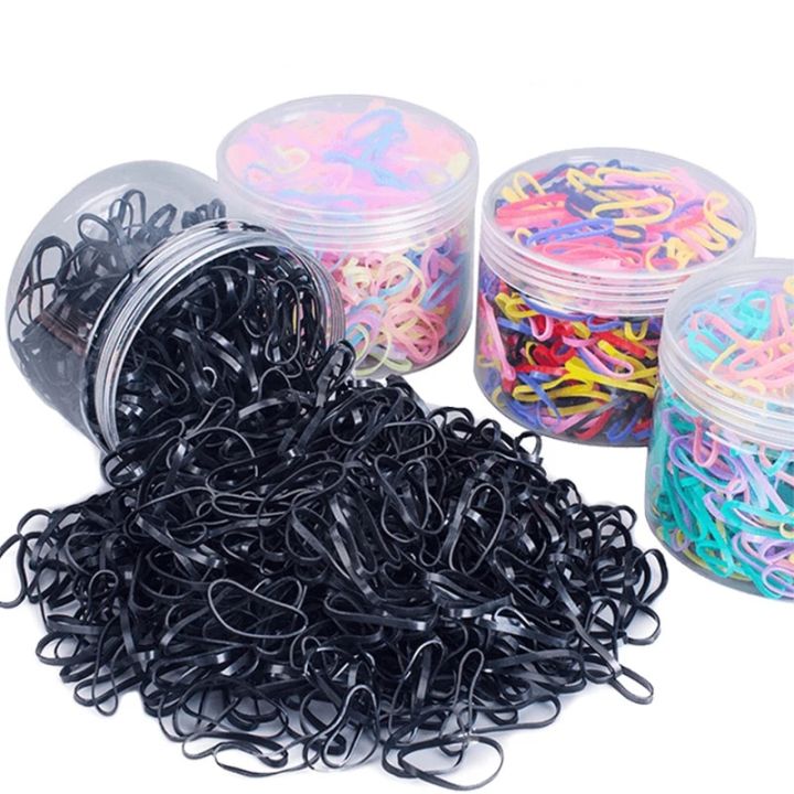 70-450Pcs/Box%20Black%20Mix%20Ponytail%20Holder%20Elastic%20Hair%20Band%20Hair%20Holder%20Rubber%20Hairband%20Hair%20Accessories%20For%20Girls%20Rope%20Tie%20Gum%20-%20Image%203