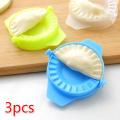3 Pieces Different Sizes Momo Dumpling Maker Kuli Pitha maker Mold Press Dow-Made of heavy-duty food-grade plastic for durability. 