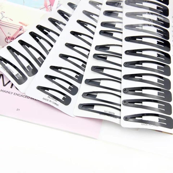 12 Pieces Black Matte and Shiny 6cm Bobby Pins, Hair Clips for Girls