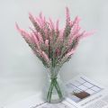 Artificial Flower Flocking Plastic Lavender Bunch, Plant, Valentine's Day, Wedding, Indoor and Outdoor, Desk Decoration. 