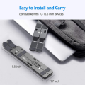 Aluminum Alloy Adjustable Portable Folding Notebook Stand Foldable Laptop Stand - bix super shop.