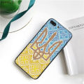【Solo Yolo】Ukraine flag DIY painted bling phone case for iPhone 13 12pro Max 11 pro XS Max 8 7 6 6s Plus X 5 5S se 2020 XR case. 