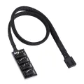 4-pin PWM splitter hub computer CPU/fan power multiple connector cable adapter support 3-pin/4-pin fans. 