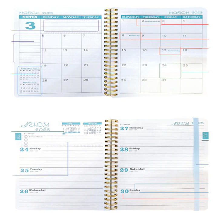 2023%20Daily%20Calendar%20Planner%20Notebook%20Weekly%20Monthly%20Office%20Agenda%20Organizer%20Management%20Personal%20Appointment%20Journal%20Diary%20-%20Image%208
