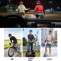 ASIEVIE Bike Smart Cycling Helmet with Headlight Tail Light SOS Emergency Alert and Wir-ele-ss Earphone. 