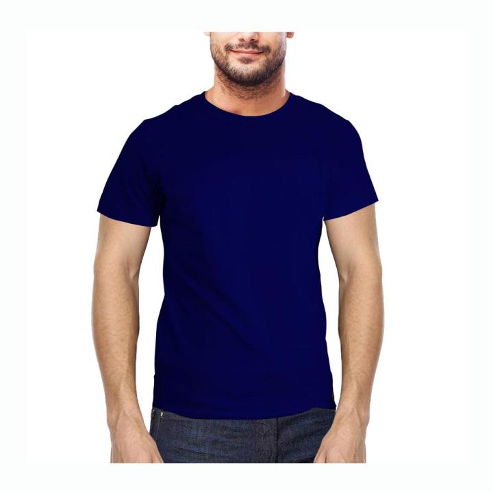 Men's Premium Half Sleeve T-Shirt (Navy-Blue Color)