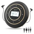 C105 Portable CD Player Bluetooth FM Transmitter Rechargeable CD Player with Touch Button Backlight Display for Home Car Easy to Use. 