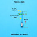 Needle No.12 45mm Feeding Gavage Needle Animal Corp Needles for Mice Rat Small Birds. 