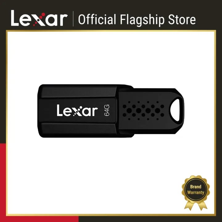 Lexar JumpDrive S80 64GB USB 3.1 Flash Drive with 256-bit AES Encryption - Retractable Connector - PC/Mac Compatible