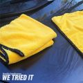 30X30 cm Car Bike Wash Double Layer Ultra Soft Scratch Proof Microfiber Towel. 