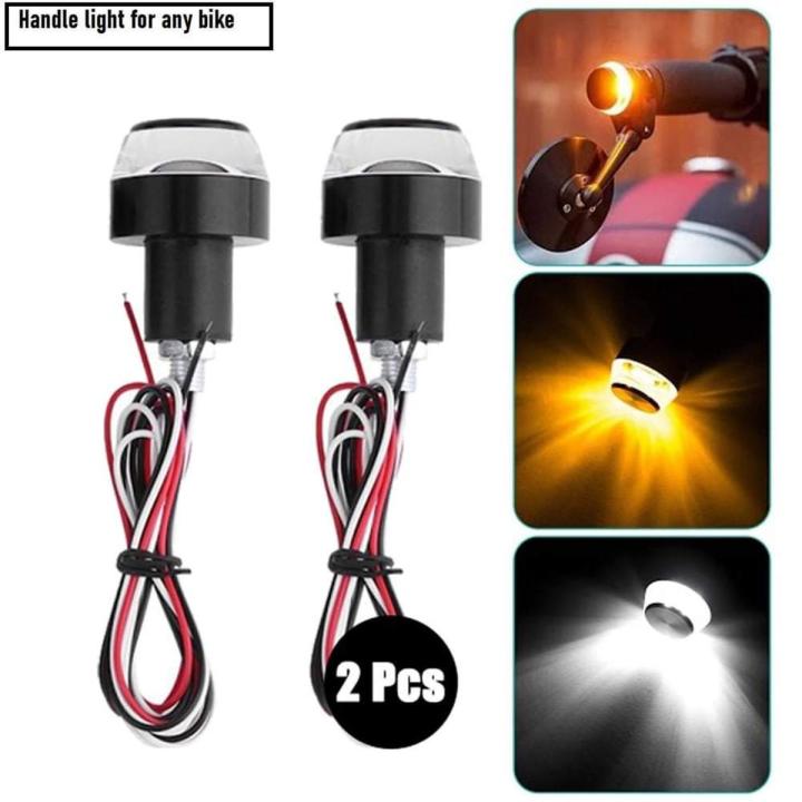 Premium Quality 2Pcs Handleber LED Indicator light for Motorcycle or ...