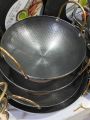 Honeycomb Nonstick Iron Deep Two Handled Frying Pan. 