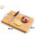 Wooden Cut And Cut Board With Handle 4030Cm - High-Quality Wooden Cutting Board With Handle - Measuring 4030Cm. 