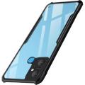 Back Cover for Infinix Smart 6 Plus  (Transparent, Black). 