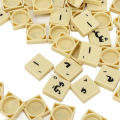 Chess Pieces Set Arabic Letter Tiles PS Material with Clear Pattern for Clamping Leisure. 