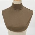 Womens Modal Turtleneck Collar Islamic Hijab Extensions Solid Color Mock Neck Half Top Blouse Detachable Hijab Neck Warmer. 