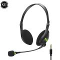 3.5mm Noise Cancelling Wired Headphones Adjustable Earphones Business Headset With Microphone For PC /Laptop/Computer. 