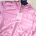 Girls Light Pink Puffer Winter Jacket with Hood.