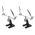 2X Third Hand Soldering Iron Stand Clamp Helping Hands Clip Tool PCB Holder al Circuits Hobby. 