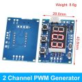 (New)Dual Mode PWM Pule Duty Cycle Adjutable Module LCD Diplay 1Hz-150Khz 3.3V-30V PWM Board Module. 