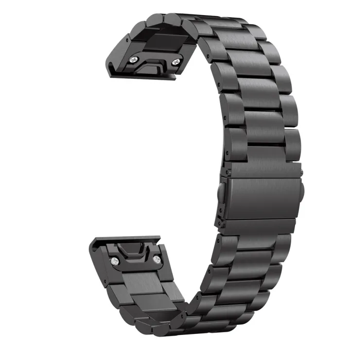 For%20Garmin%20Fenix%205X%20Three-Bead%20Stainless%20Steel%20Metal%20Watch%20Band,%20Size:26MM(Black)%20-%20Image%206