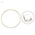 Gold Metal Dream Catcher Dreamcatcher Rings Wreath Macrame Craft Hoops 8cm.