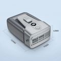 USB Small Air Conditioner Clip-on 3.7V/1.2A Electric Fan Bladeless 12000mAh Power Bank 3-gear Wind Mute for Outdoor Indoor. 