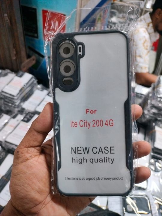 itel%20City%20200%20Xundd%20Protective%20Airbag%20Bumper%20Transparent%20Back%20Side%20Clear%20Phone%20Case%20Back%20Cover%20-%20Image%202