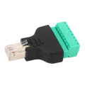 RJ45 Adapter Connector, Perfect Match RJ45 Screw Terminal Adapter 3Pcs  for Network. 