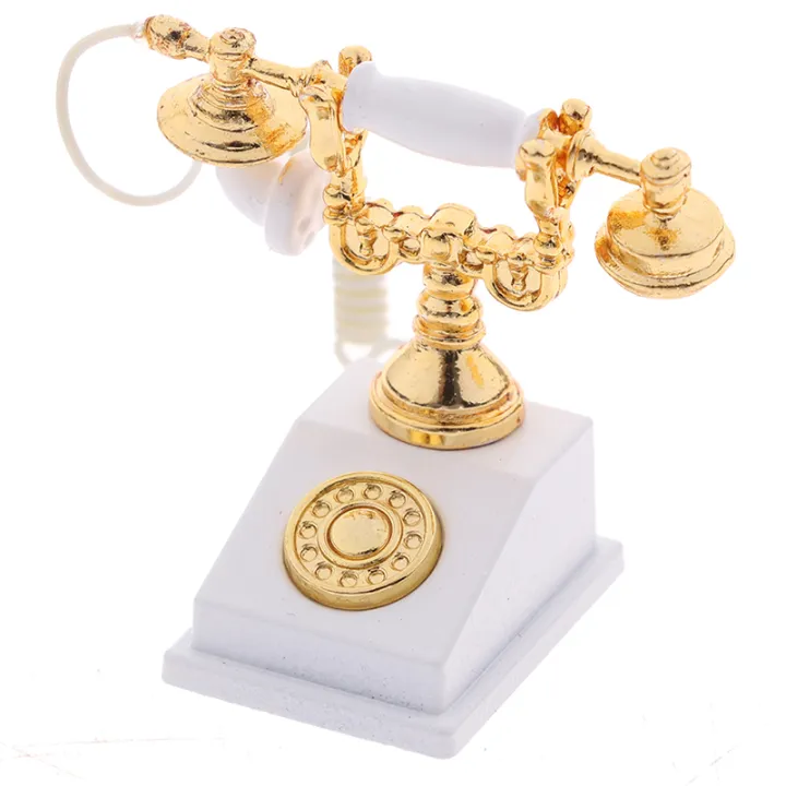 1Pc%201:12%20Dollhouse%20Miniature%20Phone%20Model%20Retro%20Rotary%20Telephone%20for%20Doll%20Decor%20-%20Image%202