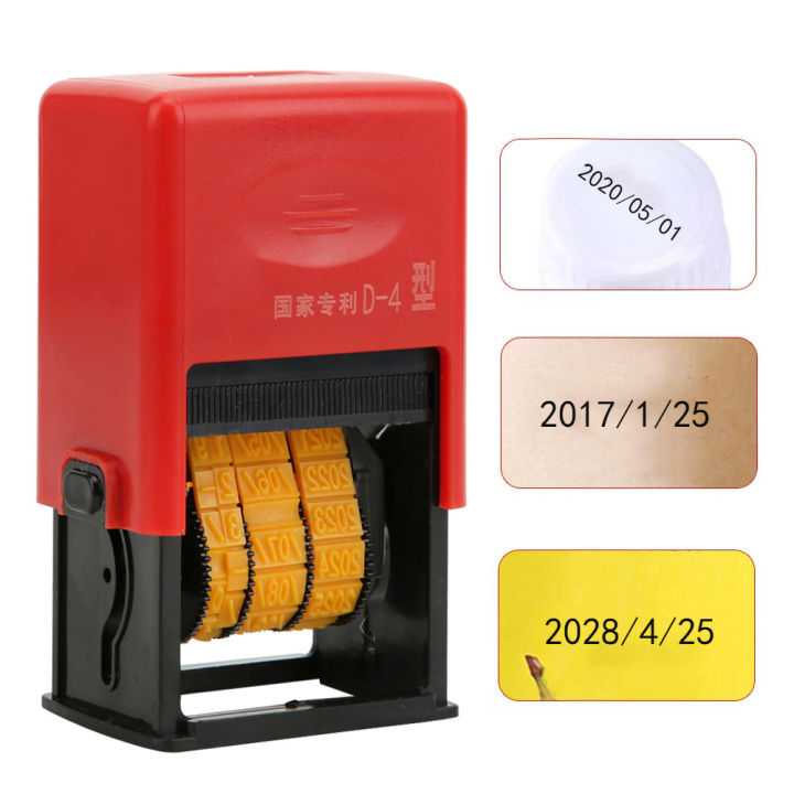 Adjustable Date Coding Machine ABS Plastic Manual Printing Production Tool D-4 Type