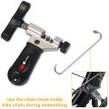 Bike Chain Repair Tool Kit, Bike Master Link Pliers Remover Chain Breaker Splitter Cutter & Chain Wear Indicator Checker. 