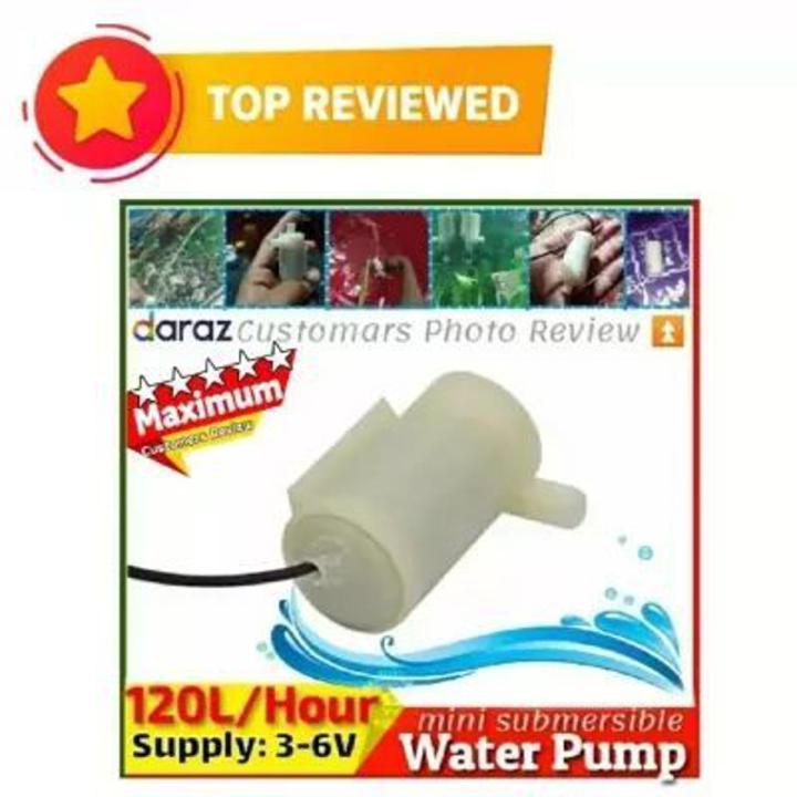 DC Water Pump 3-6V Mini Submersible Pump 120L/H using Aquarium, Cooler Peltier