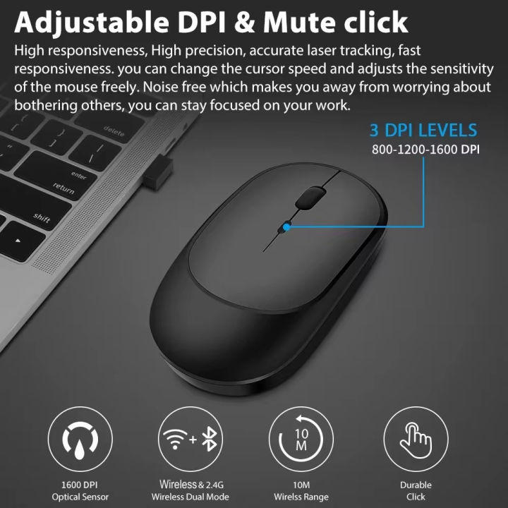 Xiaomi%20Wireless%20Bluetooth%20Mouse%20Silent%20Fast%20Charging%20Adjustable%20Ultra-Low%20Power%20Consumption%20USB%20Rechargeable%20Gaming%20Office%20Mouse%20-%20Image%204