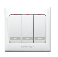 Super Star Rose 10A 3 Gang Electrical Wall Switch Three 3Gang. 