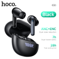 HOCO EQ15 Bluetooth 5.3 ANC+ENC Noise Reduction LED Display Charging Box Wireless Earbuds. 