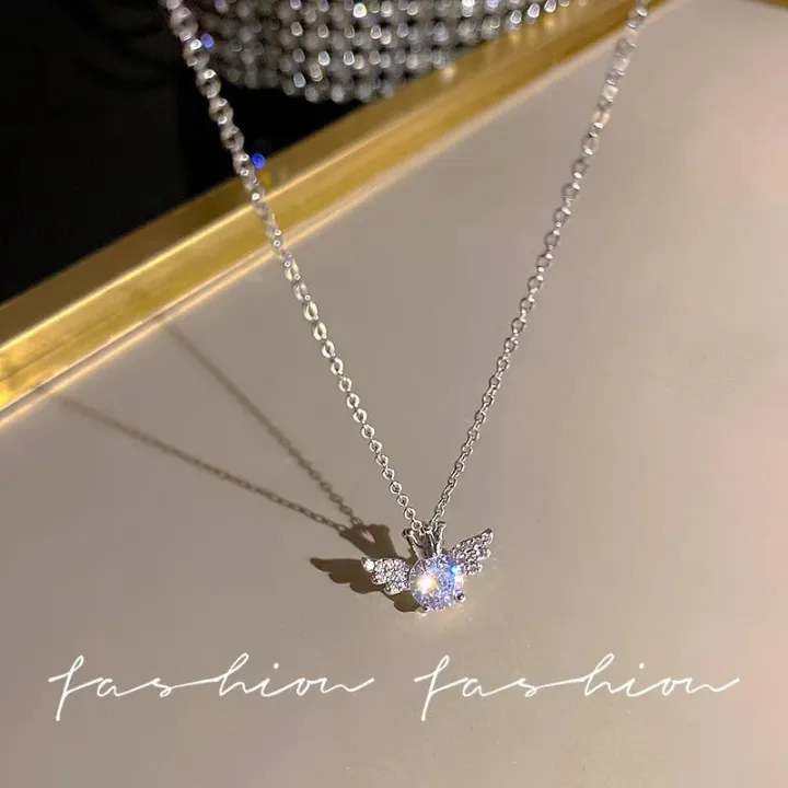 Y2K%20Crystal%20Bow%20Angel%20Wings%20Heart%20Pendant%20Necklace%20For%20Women%20Sweet%20Cool%20Girl%20Clavicle%20Chain%20Trendy%20Aesthetic%20Jewelry%20Accessories%20-%20Image%207