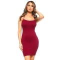Women Seamless Long Cami Mini Dress Camisole Tank Top Slip Stretchy S M L XL Size.