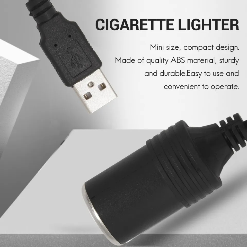 5v usb to 12v cigarette lighter USB 5V To 12V Car Lighter Socket Power Converter Cable