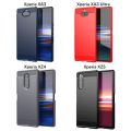 Carbon Brushed Casing Sony Xperia XZ2 Premium XZ1/XZ2 Compact XZ3 XZ4 XZ5 Xperia 10 II III 10+ 10 Plus Phone Case Cover. 