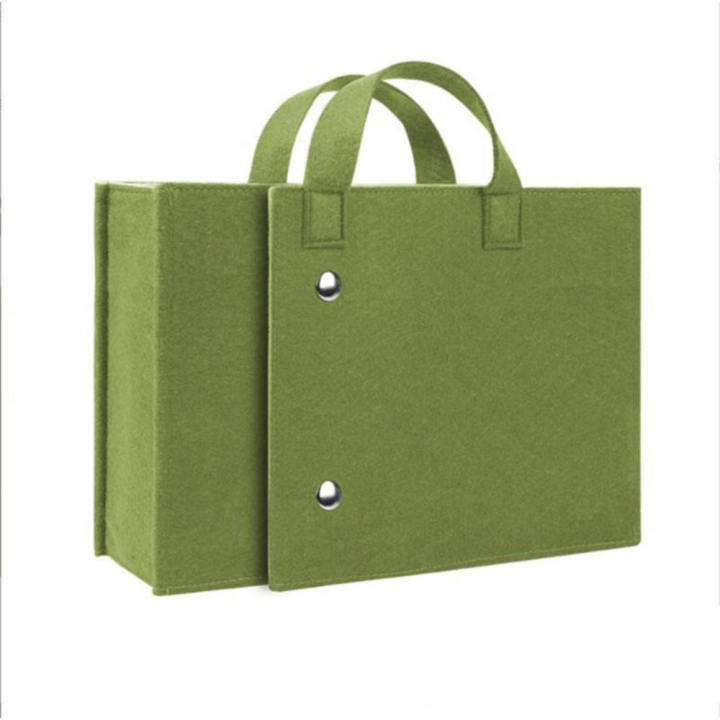 Large Storage Bag Multipurpose Polyester Foldable Handbags Organizer Felt Book Bag for Student Travel Office Organization Accessories Storage