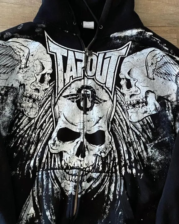 Streetwear%20Tapout%20Hoodie%20Zipper%20Y2K%20Sweatshirt%20Mens%20Hip%20Hop%20Letter%20Retro%20Skull%20Graphic%20Print%20Oversized%20Hoodie%20Jacket%20Clothes%20-%20Image%202