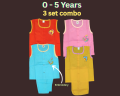 3 set baby boy girl 100% cotton fotua nima | baby boy girl maggie sleeve kurtas.