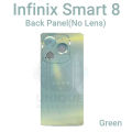 For Infinix Smart 8 X6525 Side Frame + Back Panel Housing + Camera Glass Back shell Replacement Spare Parts. 